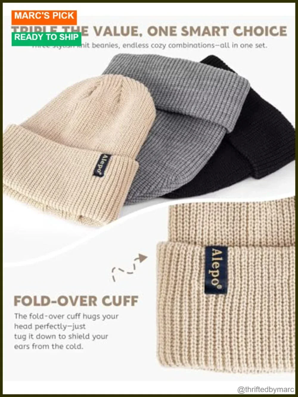 Satin Lined Beanie for Women Men, Silk Lined Winter Hat, Warm Cable Knit Skull